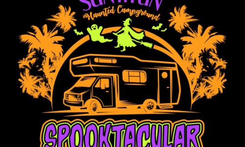 Sun 'n Fun spooktacular event logo