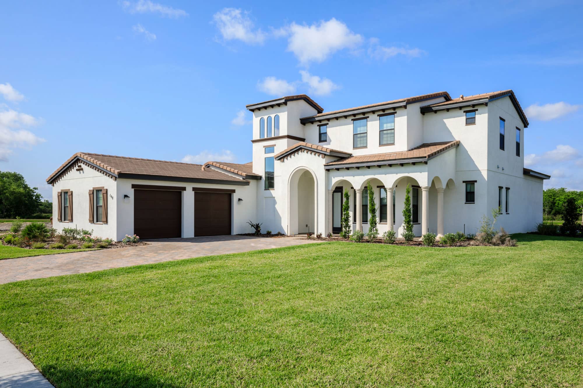 exterior of 5 bedroom vacation rental home at Balmoral Florida Resort in Haines City, FL