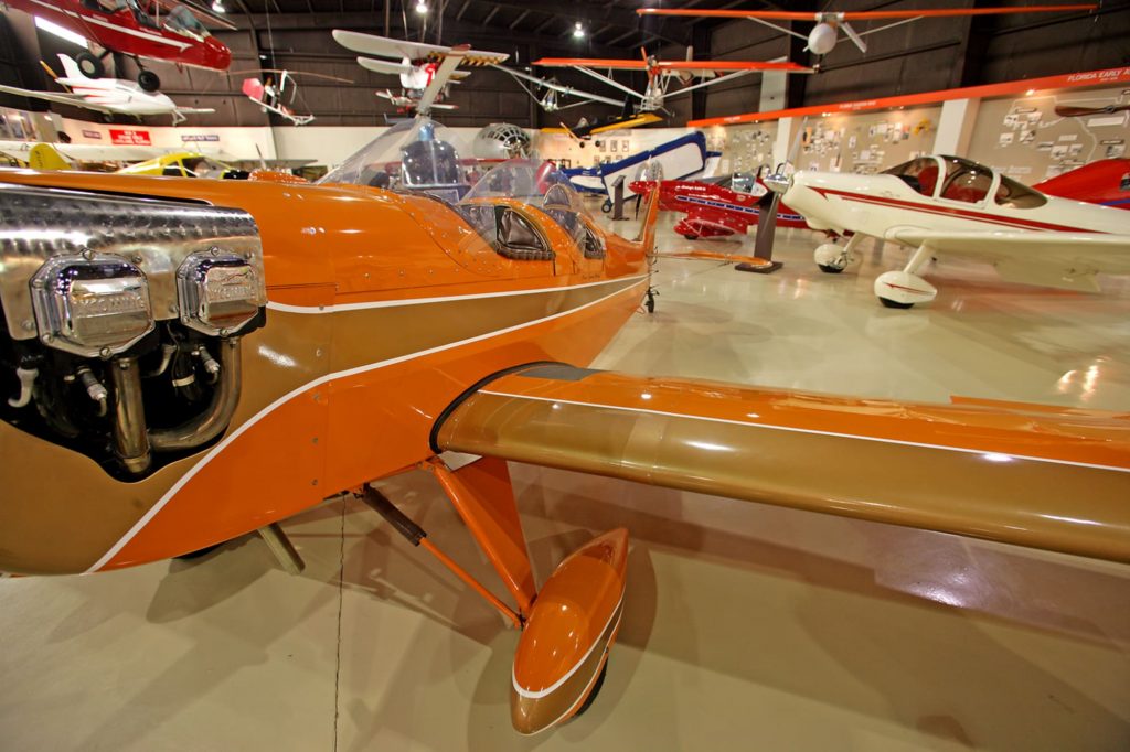 Multiple airplanes on display at Florida Air Museum in Lakeland, FL