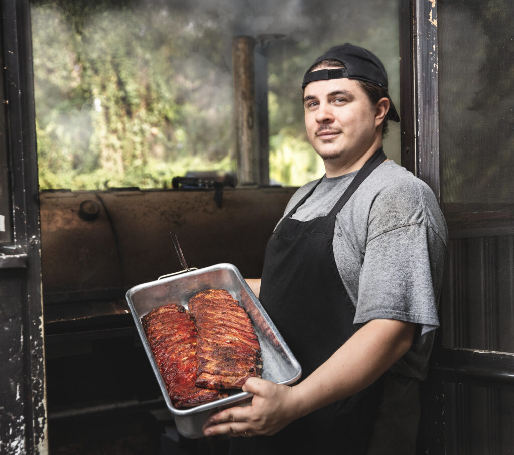 Peebles' BBQ smoked ribs