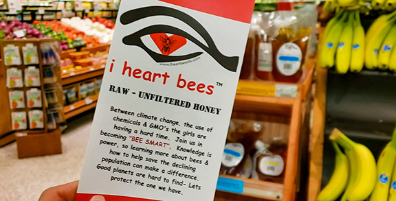 I Heart Bees In Publix. Raw Central Florida Honey
