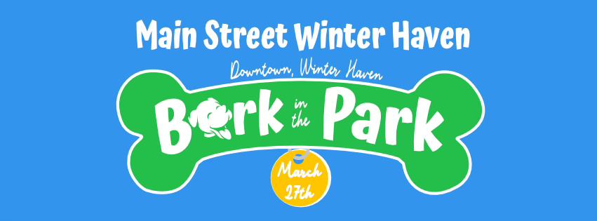 Bark in the Park event poster