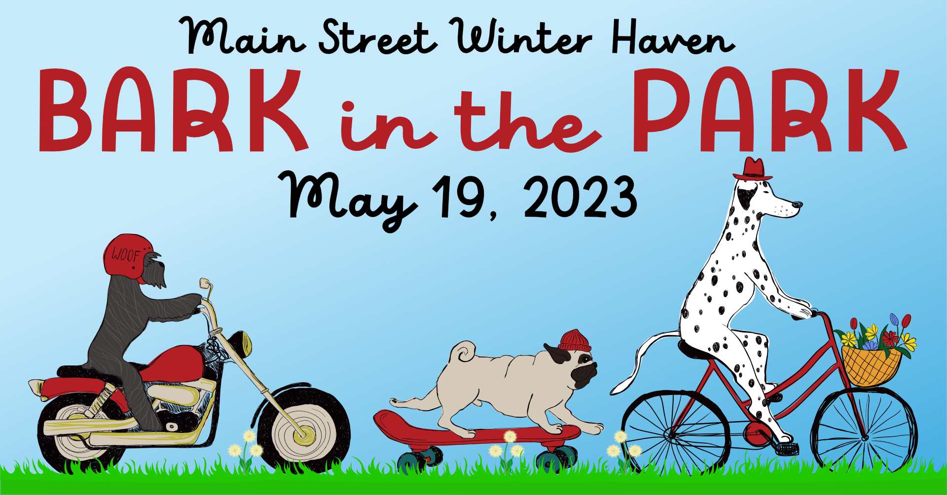 Bark in the Park 2023 event header