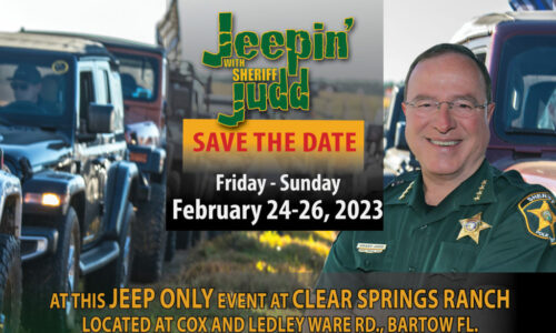 Jeepin' with judd event poster