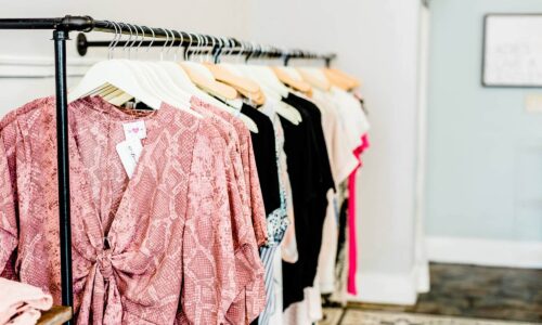clothing rack at 417 Boutique by Cate in downtown Winter Haven FL
