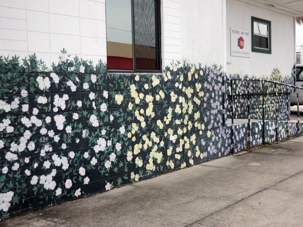 Azaleas mural in downtown Lake Wales at 