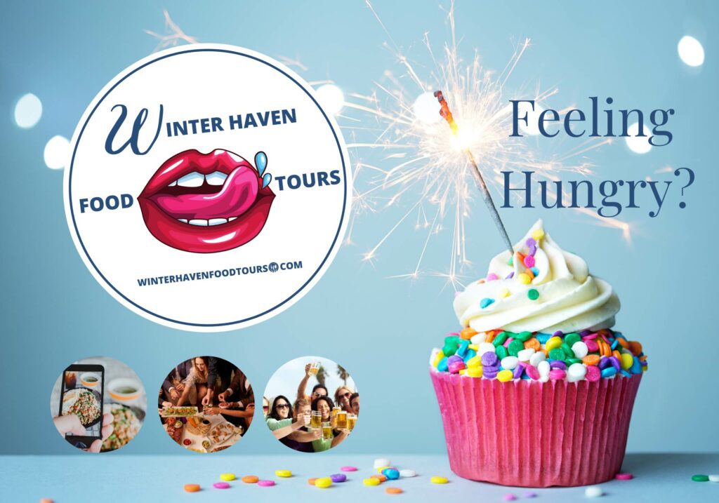 Winter Haven Food Tours postcard and logo