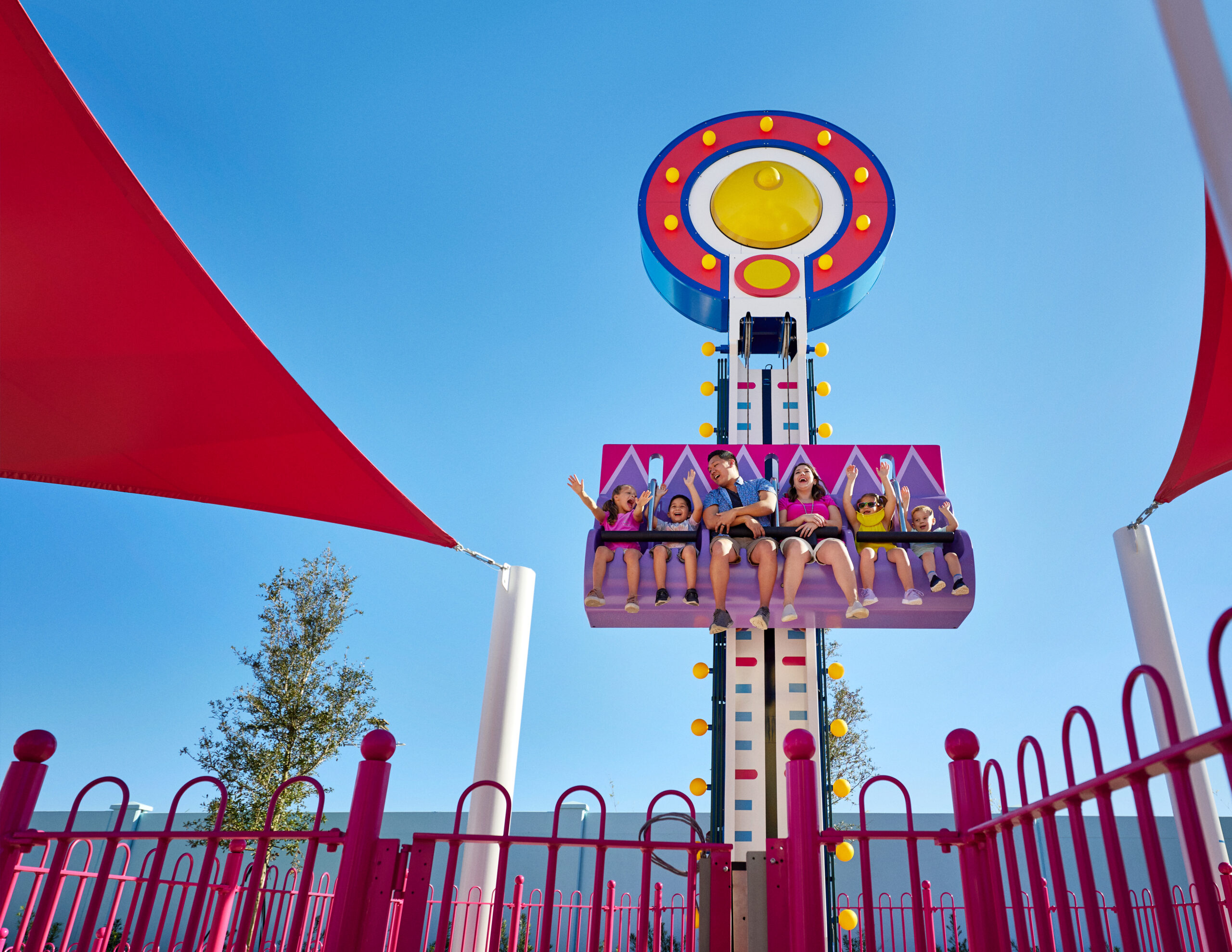 Mr. Bull's High Striker at the world's first peppa pig theme park