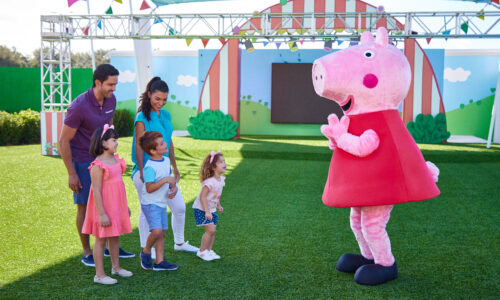 Mr. Potato's Showtime Arena at the world's first peppa pig theme park