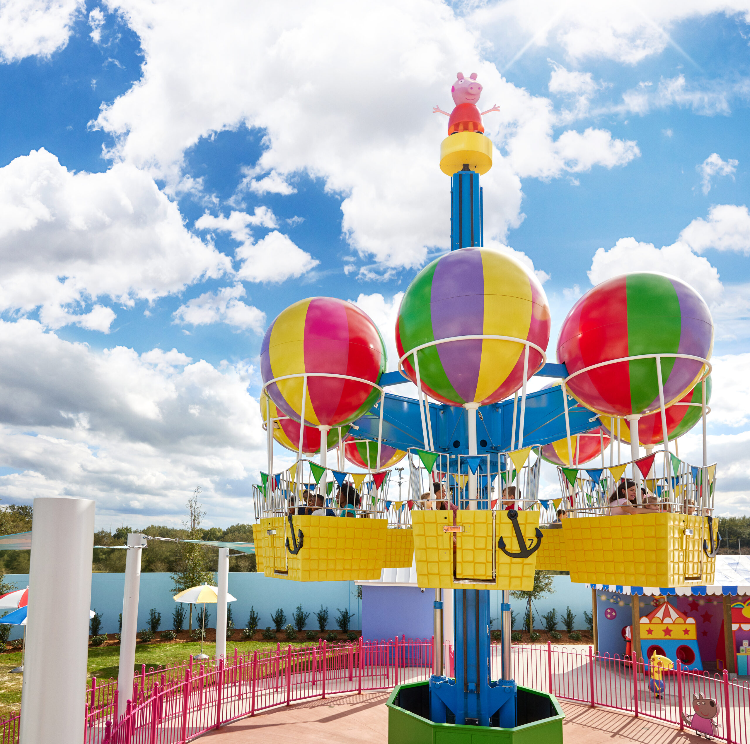 Peppa Pig's Balloon Ride at the world's first peppa pig theme park