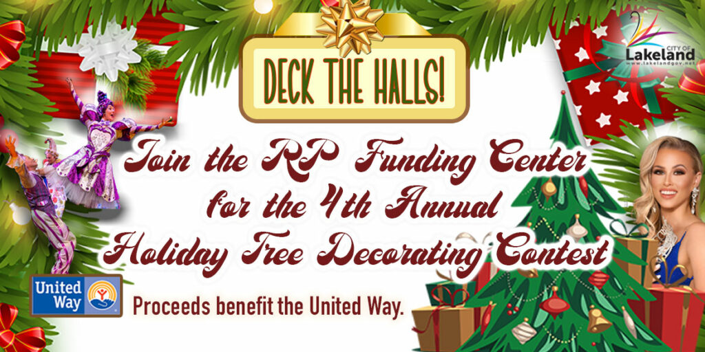 Holiday tree decorating contest at RP Funding Center
