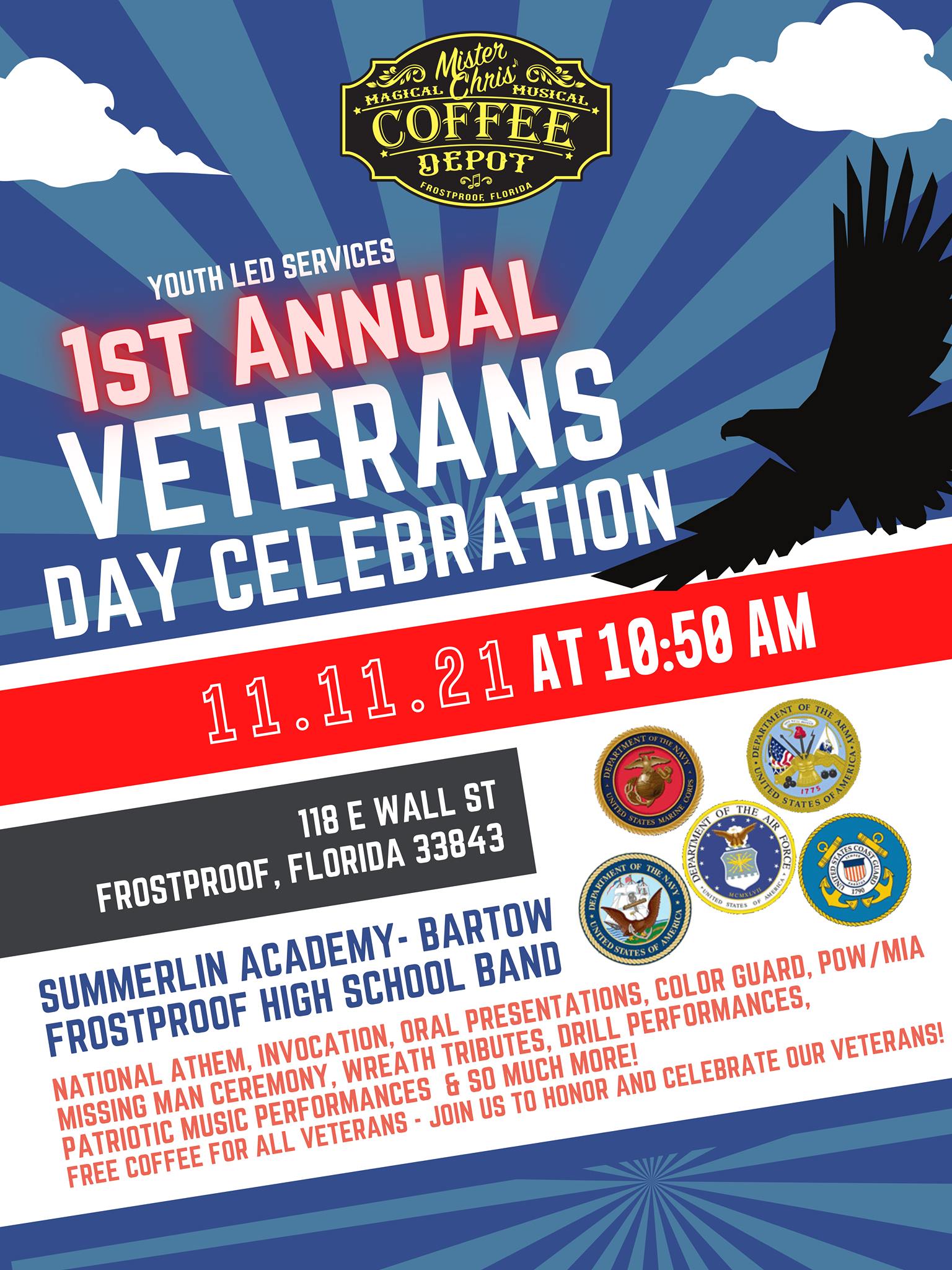 1st Annual Veteran's Day Event Frostproof Visit Central Florida