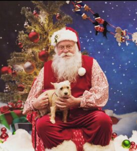 Jack Cormier's Christmas Tradition: Santa with a dog