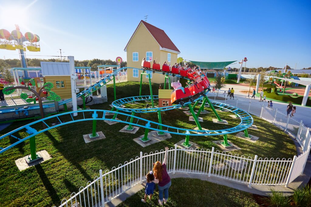 Daddy Pigs Rollercoaster at Peppa Pig Theme Park