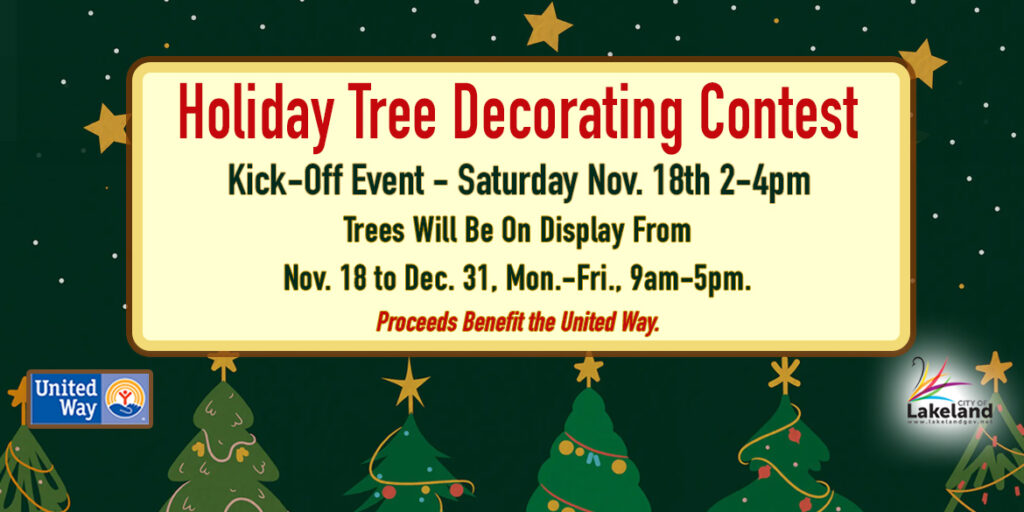 5th annual tree decorating contest at the rp funding center