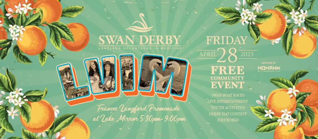 Swan derby 2023 event poster