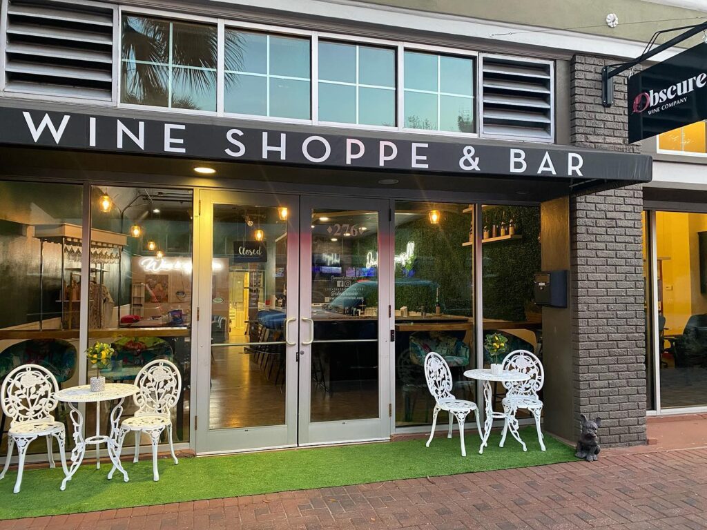 Exterior image of obscure wine company in winter haven fl