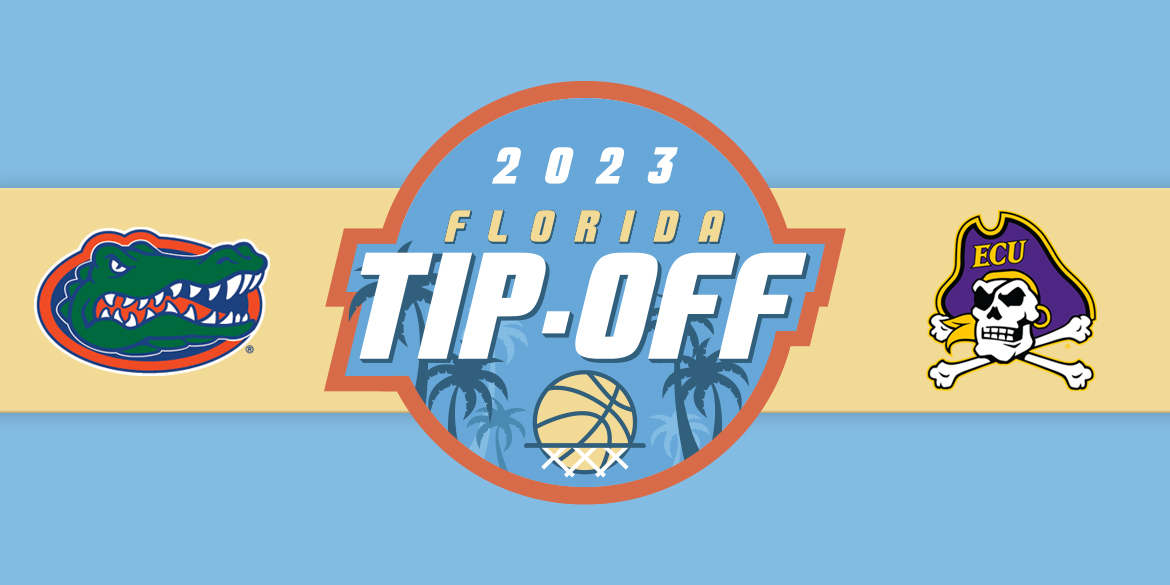 Event poster for the florida tip-off at RP Funding Center in Lakeland.