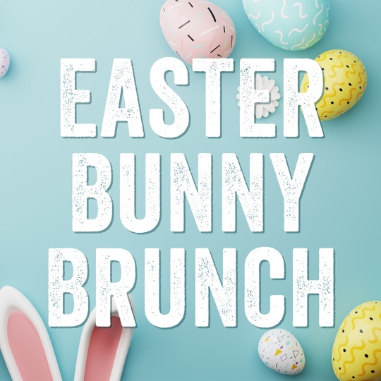 Easter bunny brunch graphic