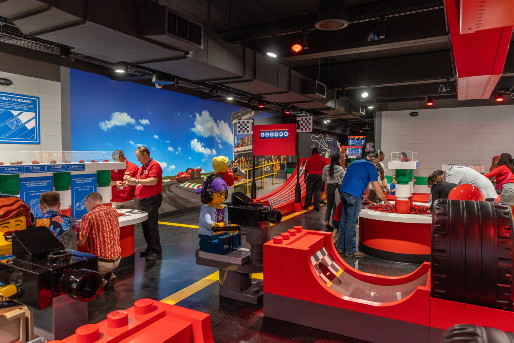 Test zone of LEGO Ferrari