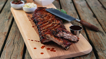 bbq plated ribs